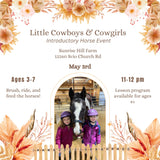 Little Cowboys & Cowgirls Horse Event